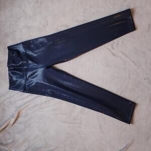 DSG Girls Wetlook leggings - size medium 10 to 12 - Dark blue